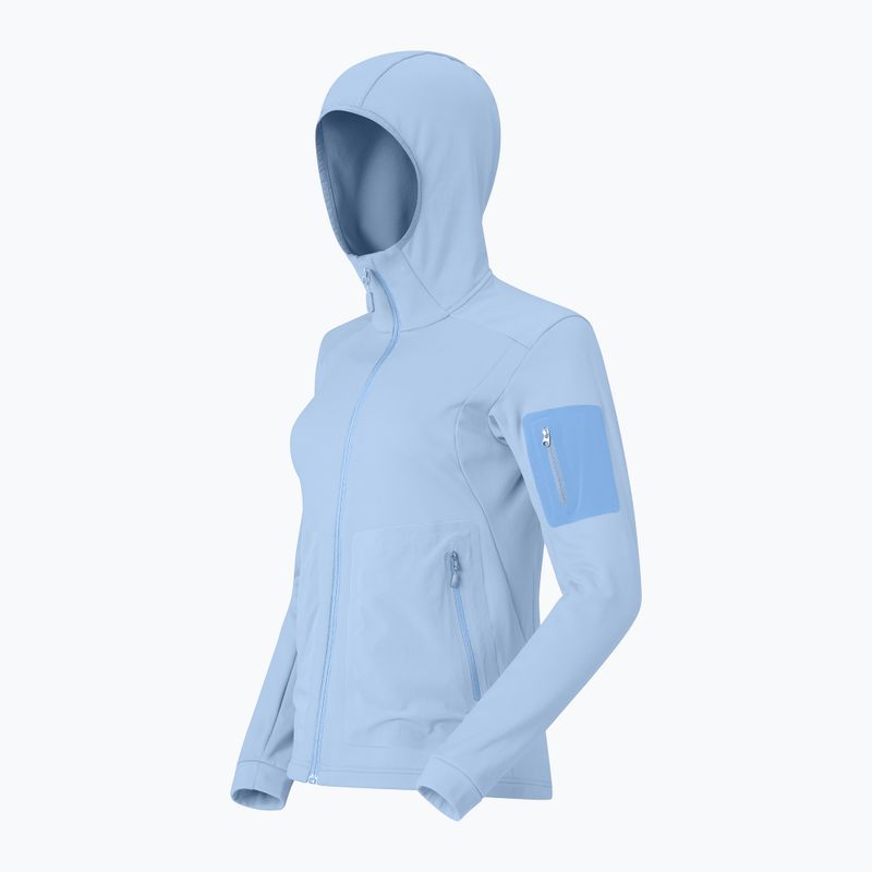 Női túra pulóver NORRONA Falketind Warm2 Stretch Hood cashmere blue/allure 7