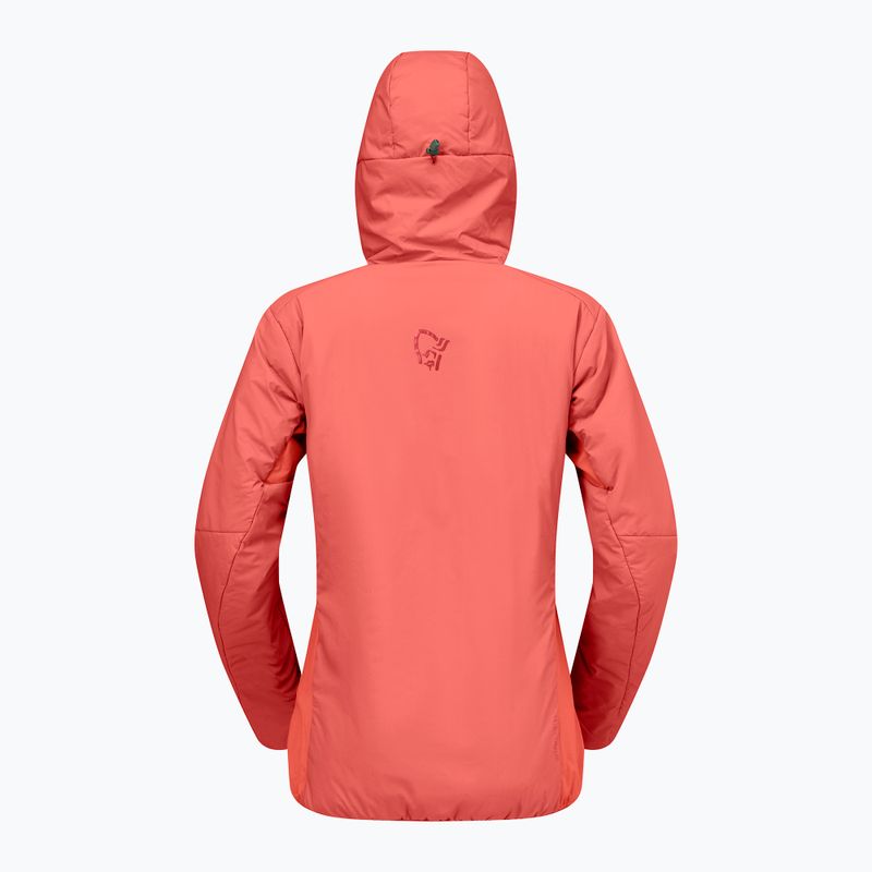 Női bélelt kabát NORRONA Femund Thermo60 Zip Hood deep sea coral 6