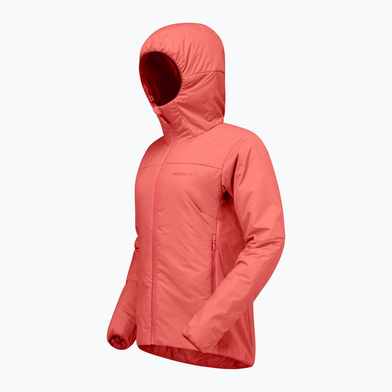 Női bélelt kabát NORRONA Femund Thermo60 Zip Hood deep sea coral 7