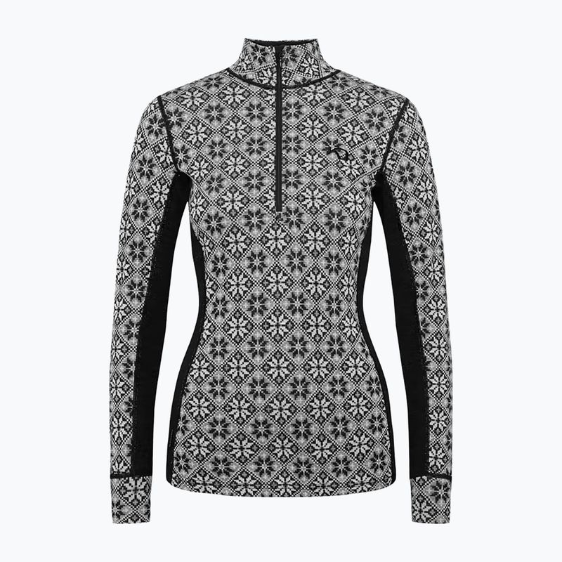 Női Termoaktiv pulóver KARI TRAA Rose Half Zip black 4