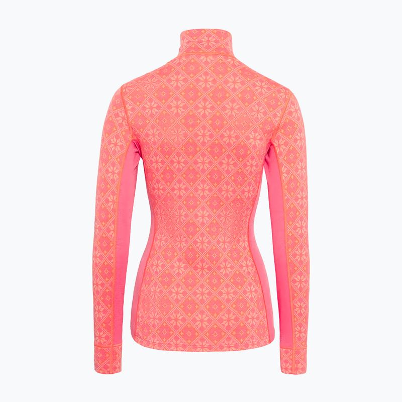 Női Termoaktiv pulóver KARI TRAA Rose Half Zip bubblegum 2