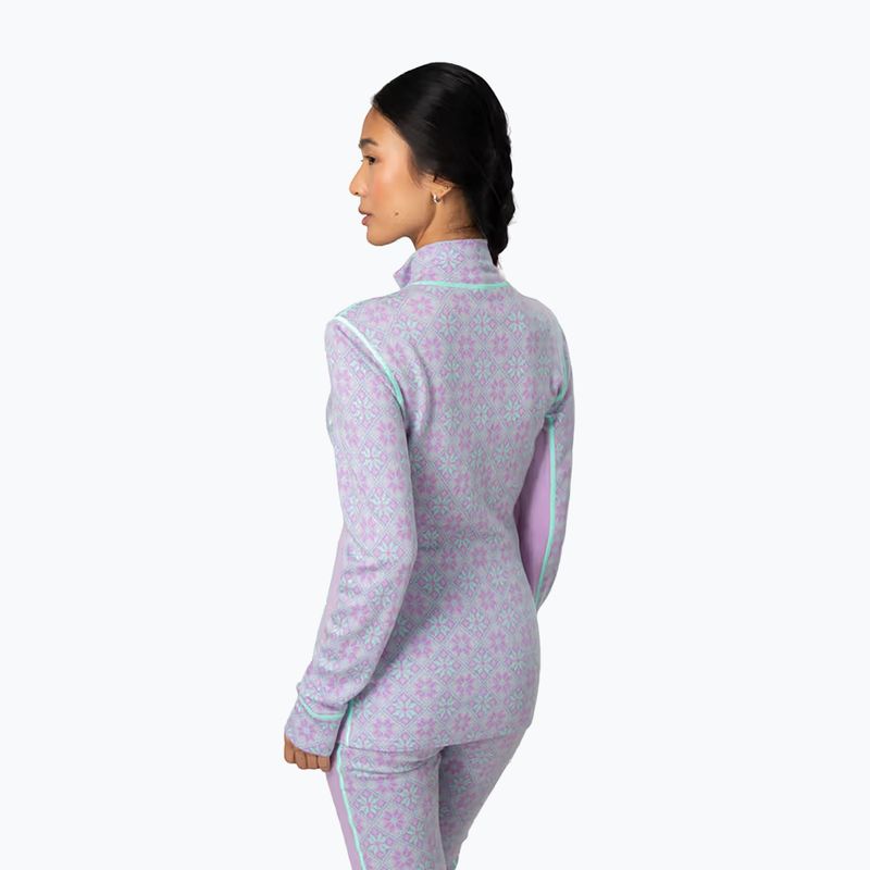 Női Termoaktiv pulóver KARI TRAA Rose Half Zip lily 3