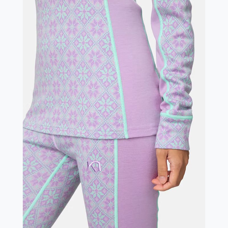 Női Termoaktiv pulóver KARI TRAA Rose Half Zip lily 5