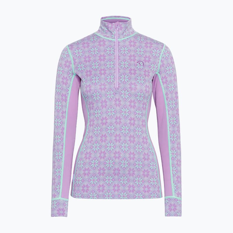 Női Termoaktiv pulóver KARI TRAA Rose Half Zip lily 6