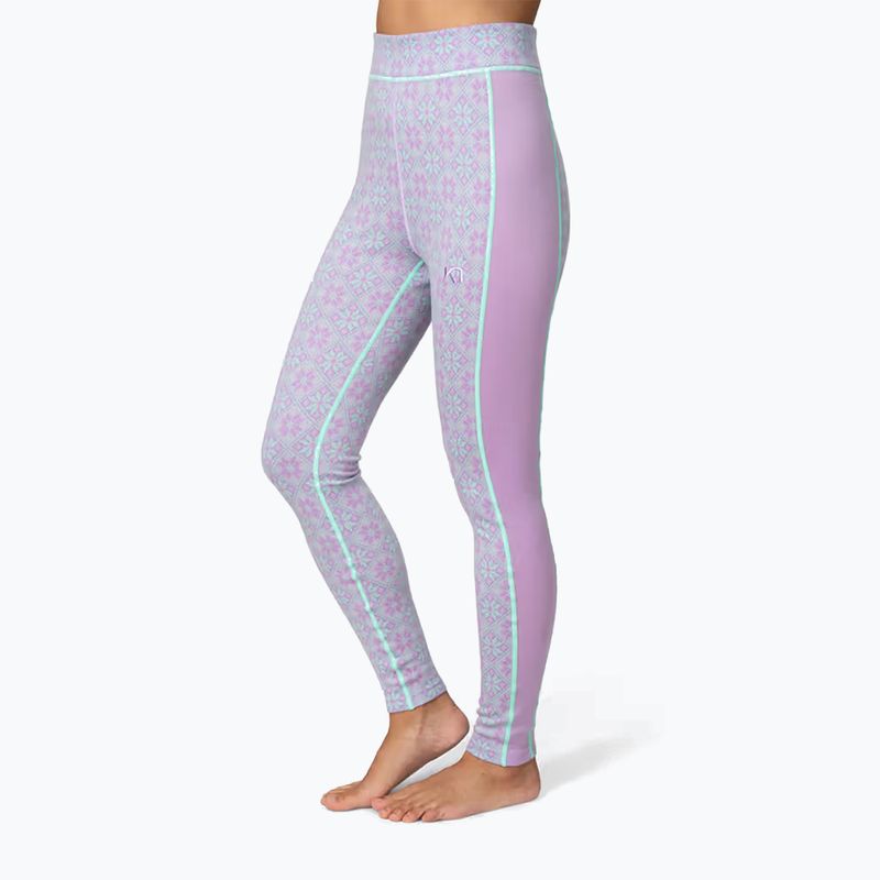 Női thermoaktív nadrág KARI TRAA Rose High Waist lily