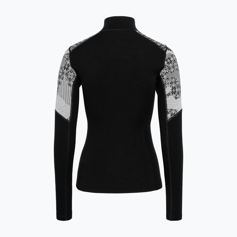 Női Termoaktiv pulóver KARI TRAA Olea Half Zip black 5