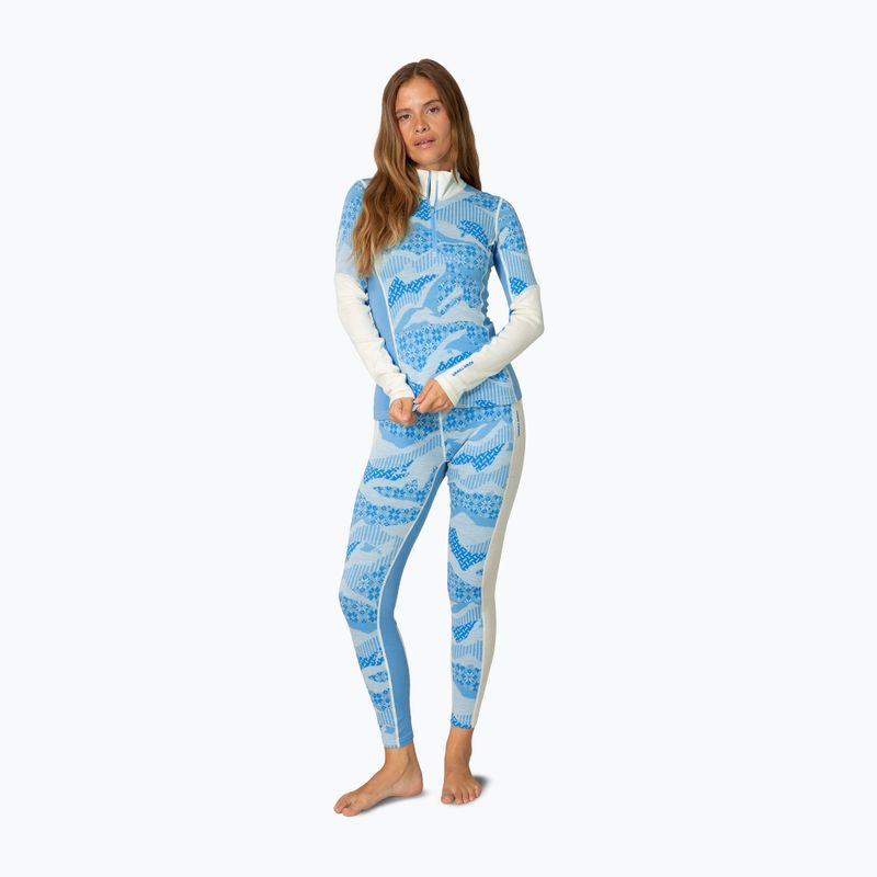 Női Termoaktiv pulóver KARI TRAA Olea Half Zip ocean 2