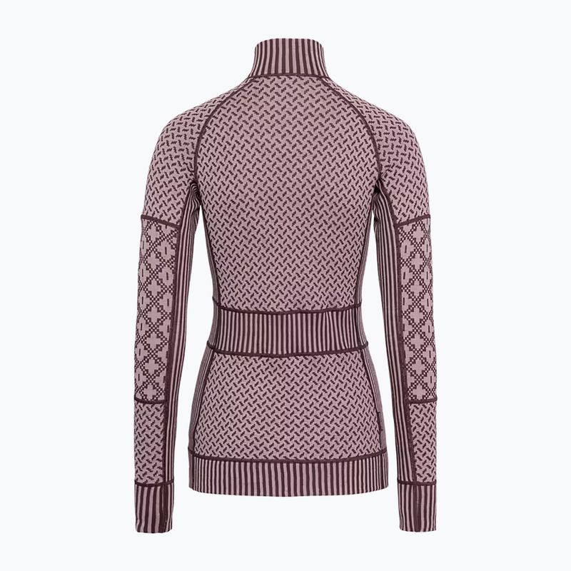 Női Termoaktiv pulóver KARI TRAA Smekker Half Zip cocoa powder 5