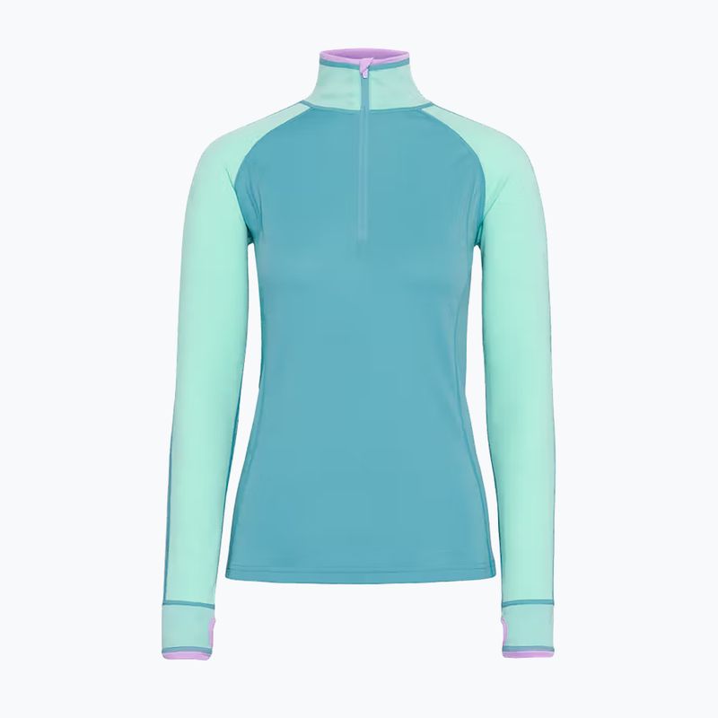 Női Termoaktiv pulóver KARI TRAA Mila Half Zip blue lagoon 6