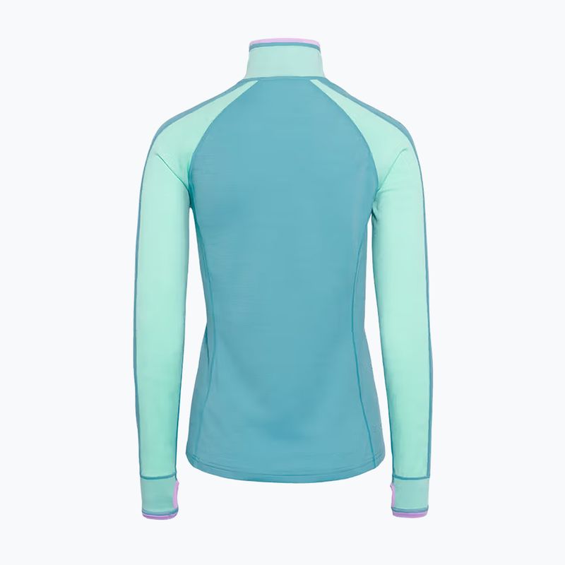 Női Termoaktiv pulóver KARI TRAA Mila Half Zip blue lagoon 7