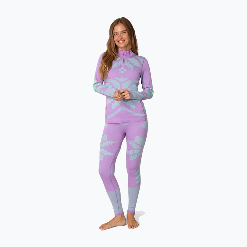 Női Termoaktiv pulóver KARI TRAA Faith Half Zip violet 2