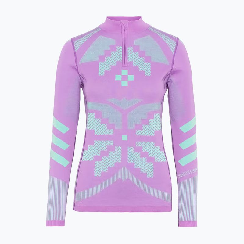 Női Termoaktiv pulóver KARI TRAA Faith Half Zip violet 4