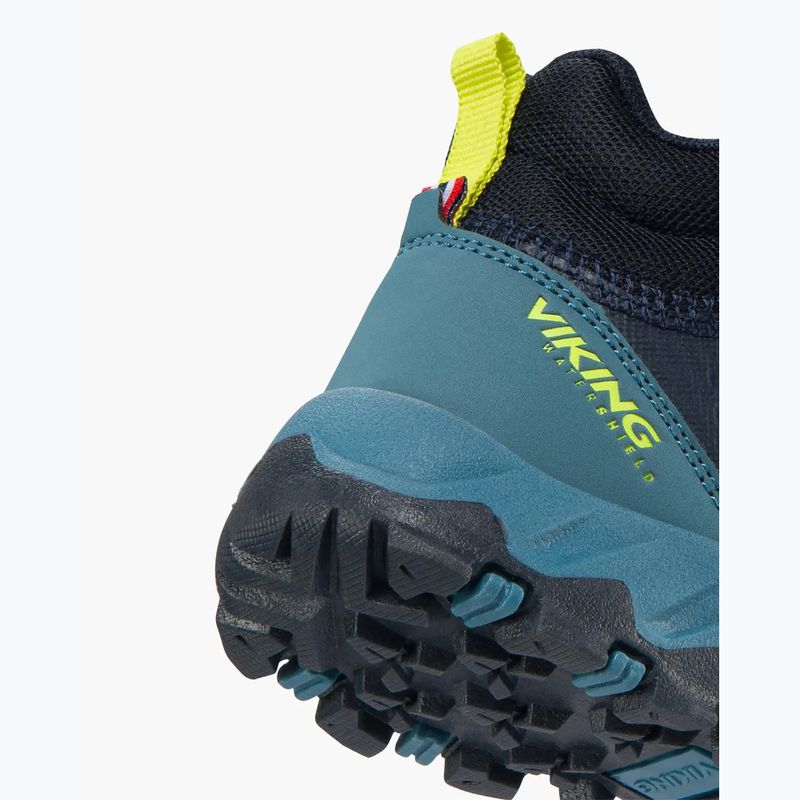 Gyermekcipő Viking Footwear Track Mid 2V vízálló tengerészkék/farmer 8