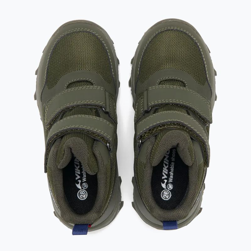 Gyermekcipő Viking Track Mid 2V Waterproot olive 5