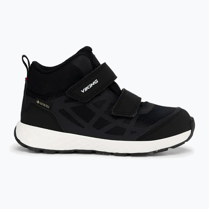 Gyerekcipő Viking Footwear Veme Reflex Mid 2V Gore-Tex fekete/fehér 8