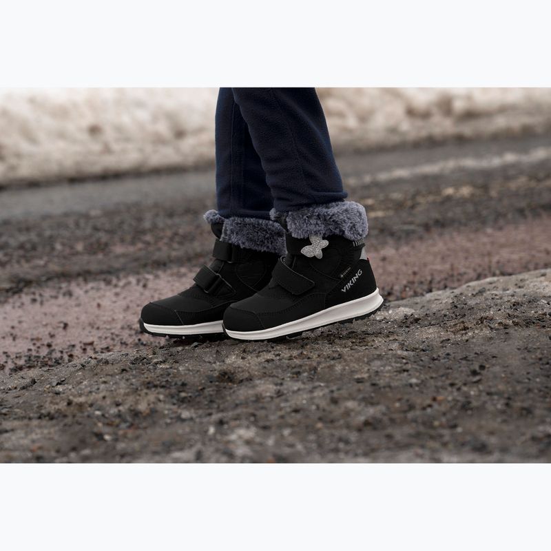 Viking Footwear Belle Butterfly Warm GTX 2V gyermek hócsizma fekete 8