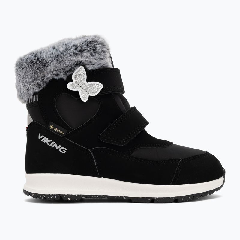 Viking Footwear Belle Butterfly Warm GTX 2V gyermek hócsizma fekete 2