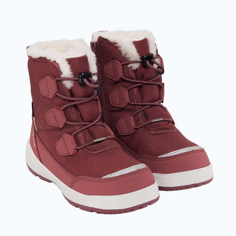 Viking Footwear Toasty Warm GTX Zip sötét rózsaszínű hócsizma 3