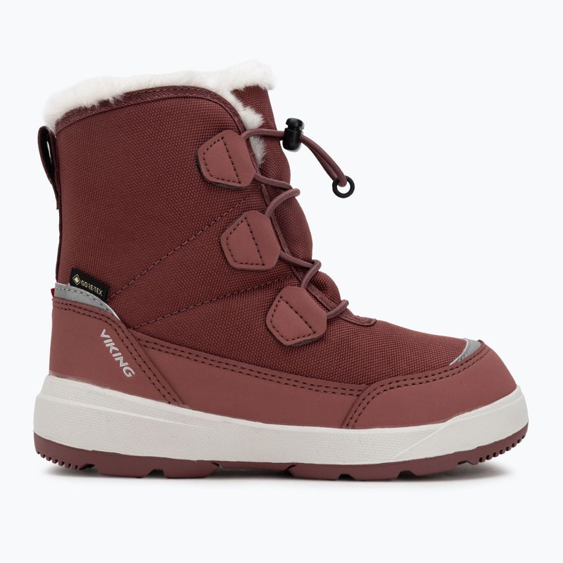 Viking Footwear Toasty Warm GTX Zip sötét rózsaszínű hócsizma 2