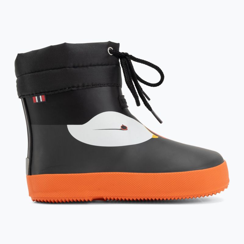 Gyermek gumicsizma Viking Footwear Alv Barefoot Mancsnyom fekete 2