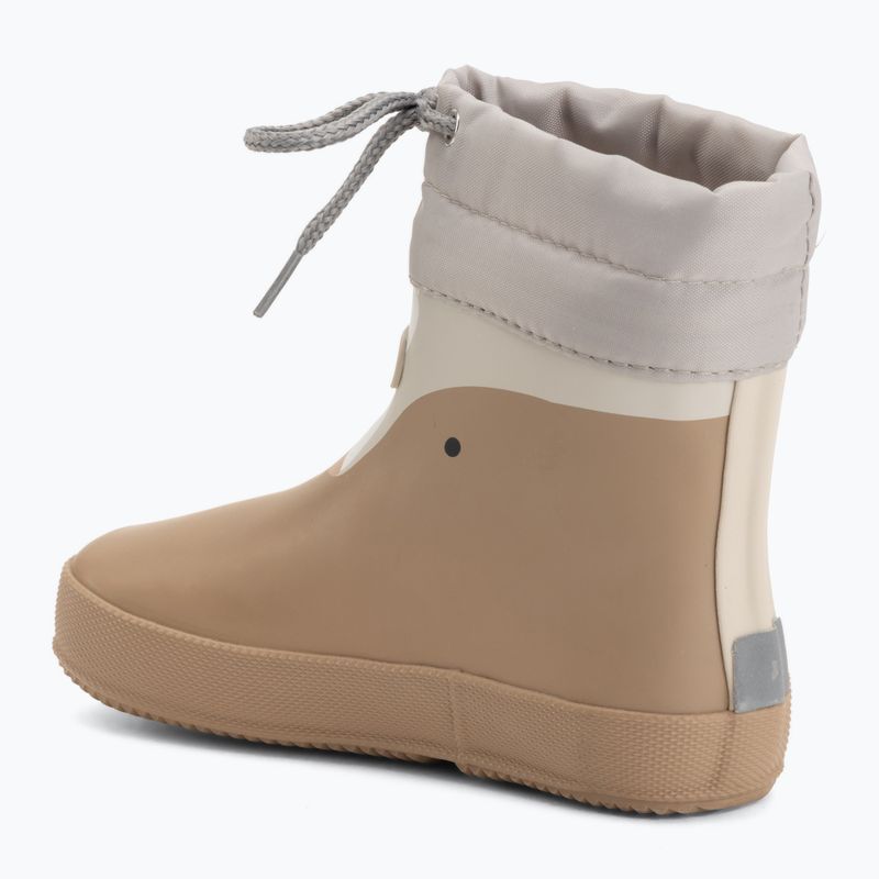 Gyermek gumicsizma Viking Footwear Alv Barefoot Mancsnyom bézs 3
