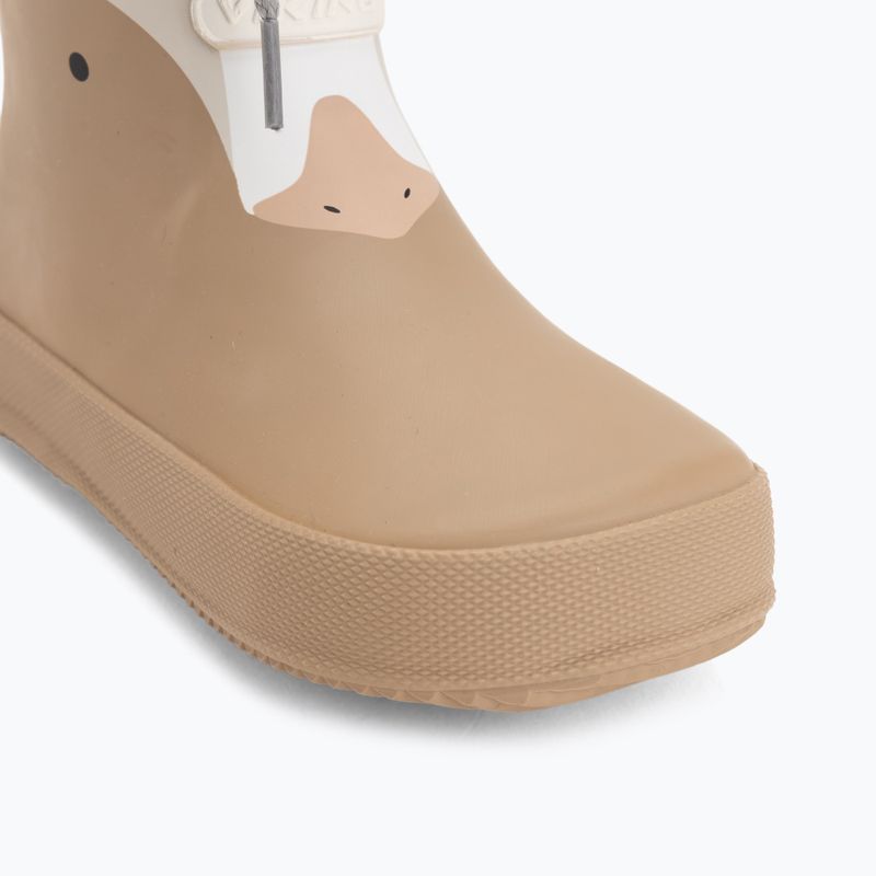 Gyermek gumicsizma Viking Footwear Alv Barefoot Mancsnyom bézs 7