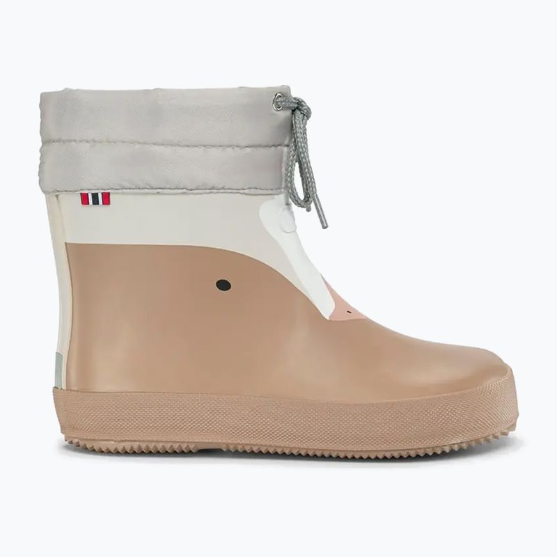 Gyermek gumicsizma Viking Footwear Alv Barefoot Mancsnyom bézs 8