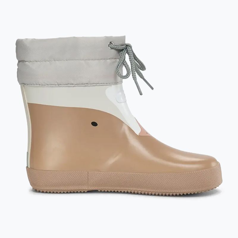Gyermek gumicsizma Viking Footwear Alv Barefoot Mancsnyom bézs 9