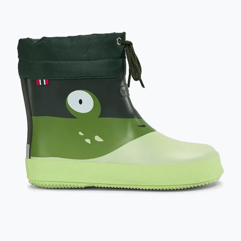 Gyermek gumicsizma Viking Footwear Alv Barefoot Mancsnyom világoszöld/zöld 8
