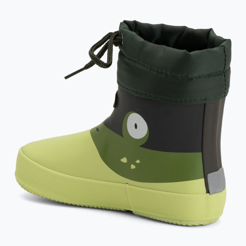 Gyermek gumicsizma Viking Footwear Alv Barefoot Mancsnyom világoszöld/zöld 3