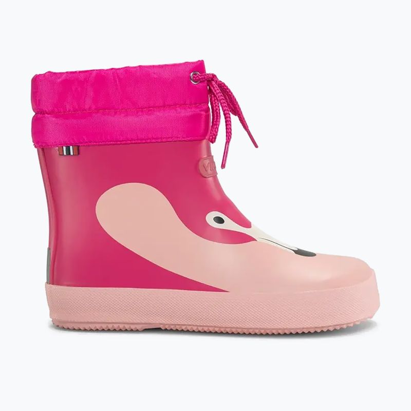 Viking Footwear Alv Barefoot gyerek gumicsizma Mancsnyom világos rózsaszín/magenta 8