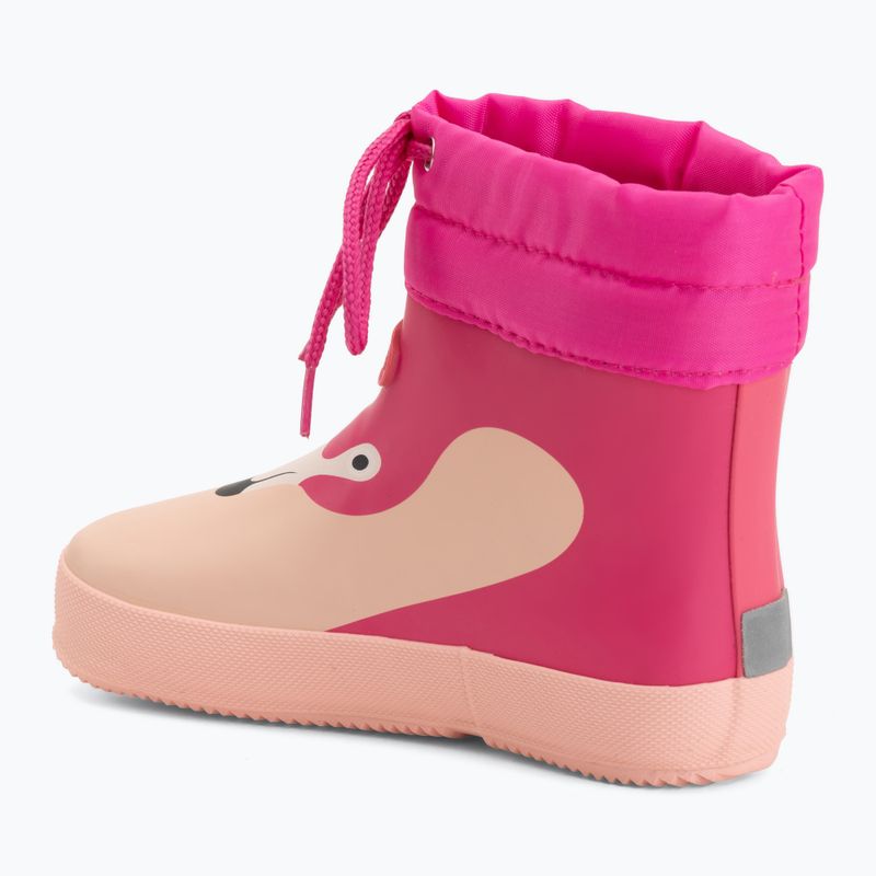 Gyerek gumicsizma Viking Alv Barefoot Paw Print light pink/magenta 3