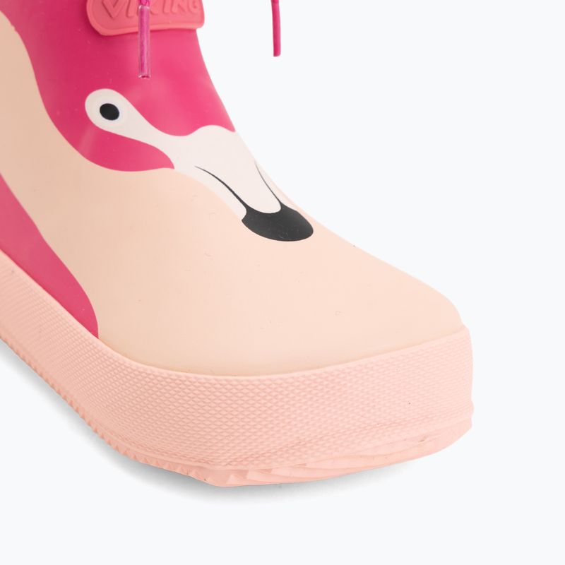 Gyerek gumicsizma Viking Alv Barefoot Paw Print light pink/magenta 7
