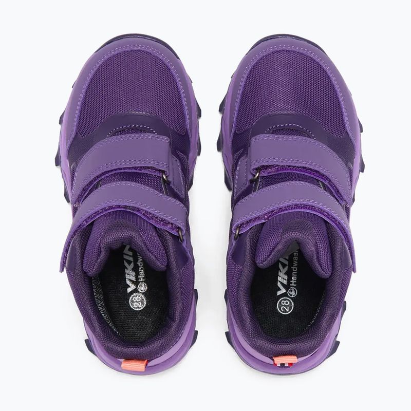 Gyermekcipő Viking Track Mid 2V Waterproof plum/multi 5