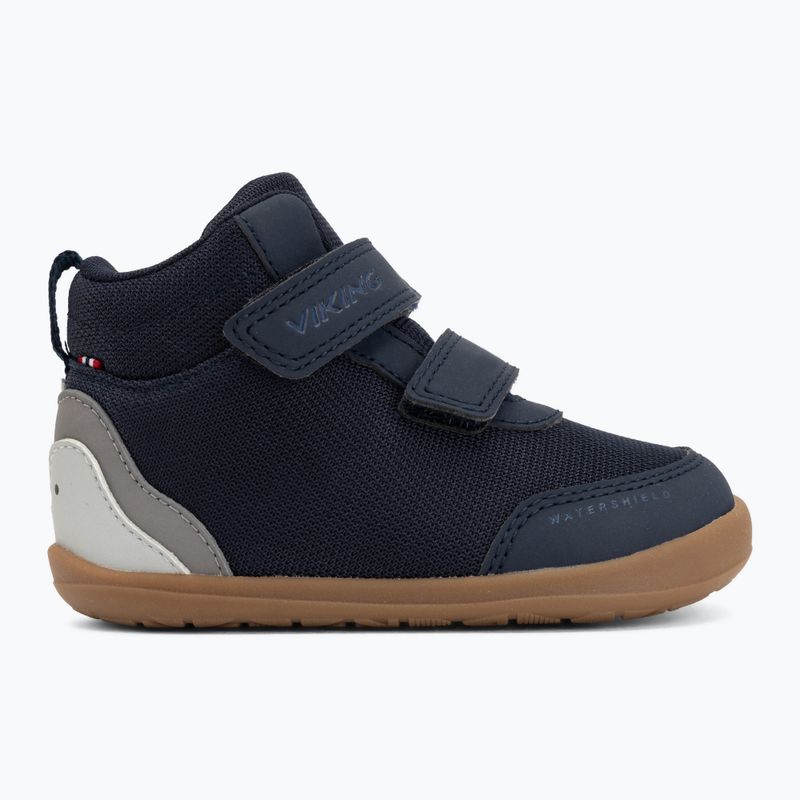 Gyerek barefoot cipők Viking Alv Barefoot Mid 2V Waterproof navy 2