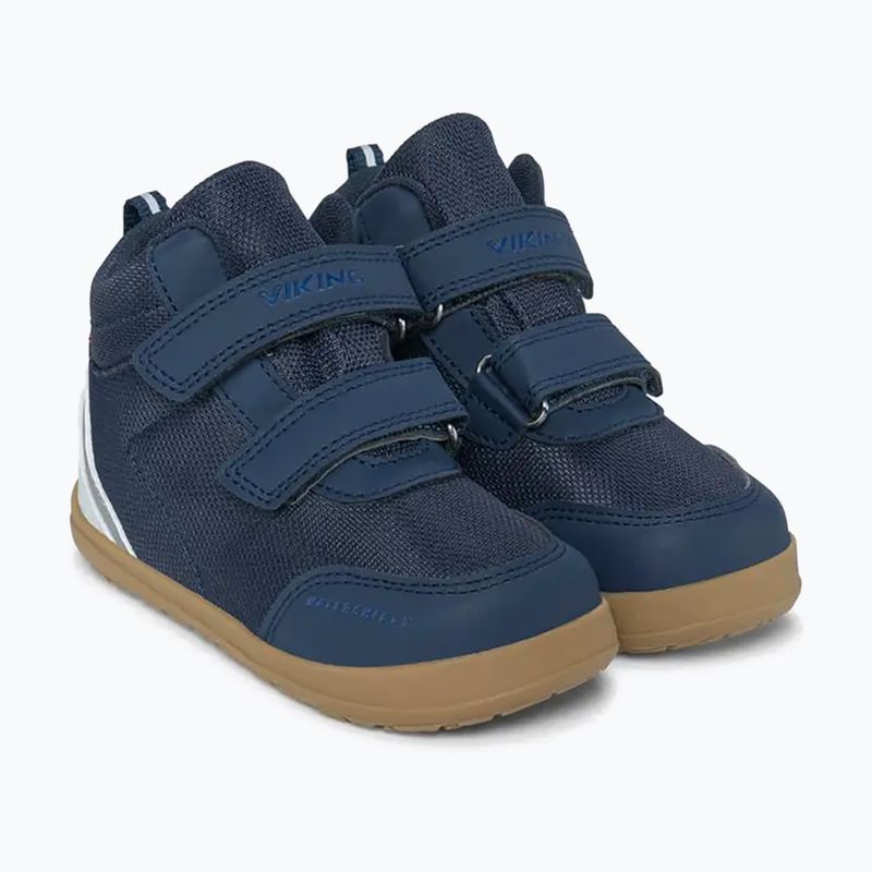 Gyermek barefoot cipő Viking Footwear Alv Barefoot Mid 2V vízálló tengerészkék 10