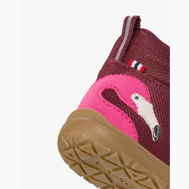 Gyermek barefoot cipő Viking Footwear Alv Barefoot Mid 2V vízálló bordó 14