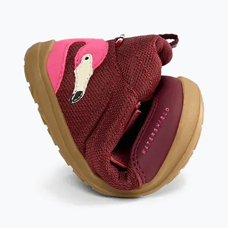 Gyermek barefoot cipő Viking Footwear Alv Barefoot Mid 2V vízálló bordó 16