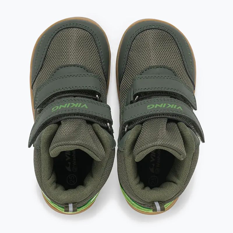 Gyermek barefoot cipők Viking Footwear Alv Barefoot Mid 2V vízálló fenyő 13