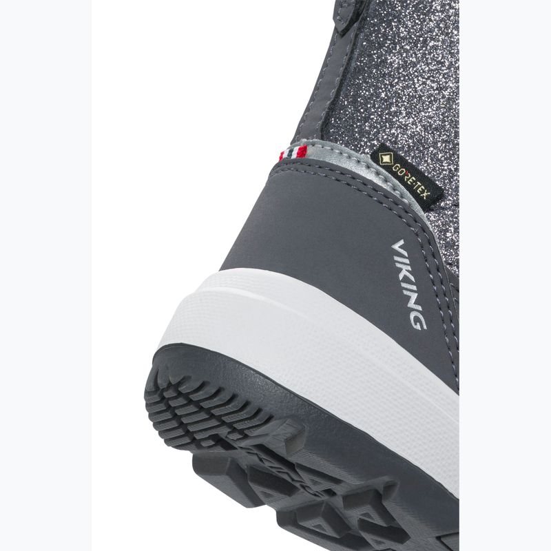 Gyerek hótaposó Viking Footwear Toasty Glitter Warm Gore-Tex Zip dark grey 6