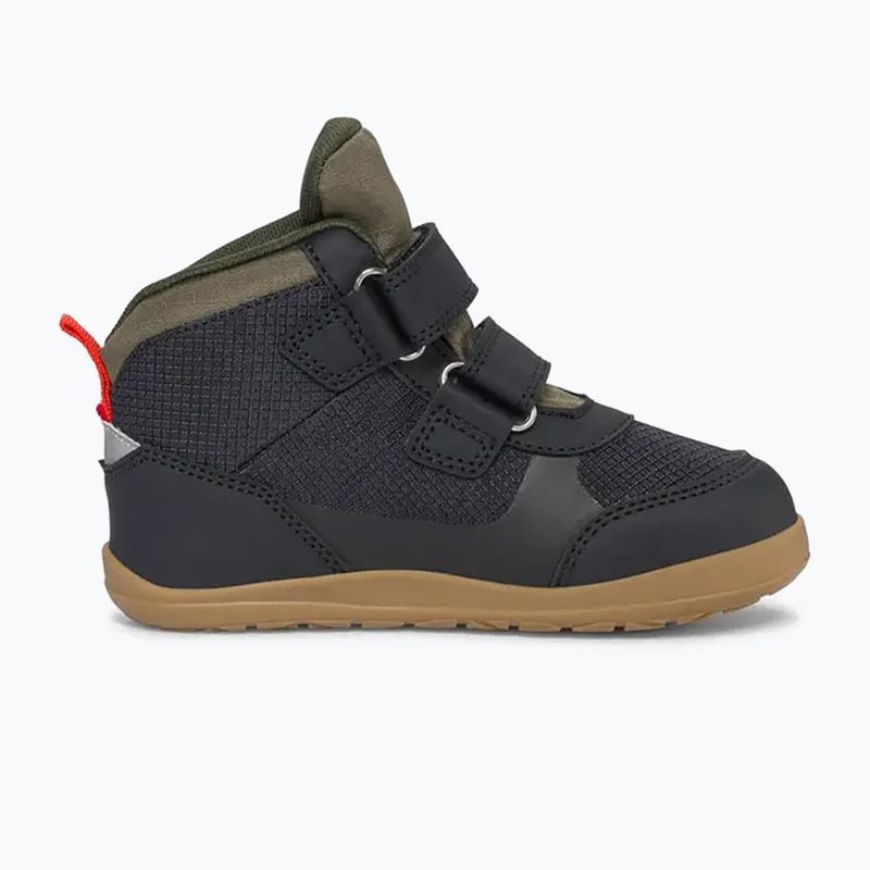 Gyermek barefoot cipő Viking Footwear Aspen Barefoot Mid 2V vízálló fekete 9