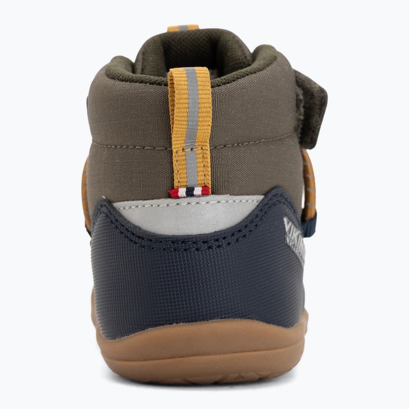 Gyermek barefoot cipő Viking Footwear Birch Barefoot Mid 1V vízálló tengerészkék/olíva 6