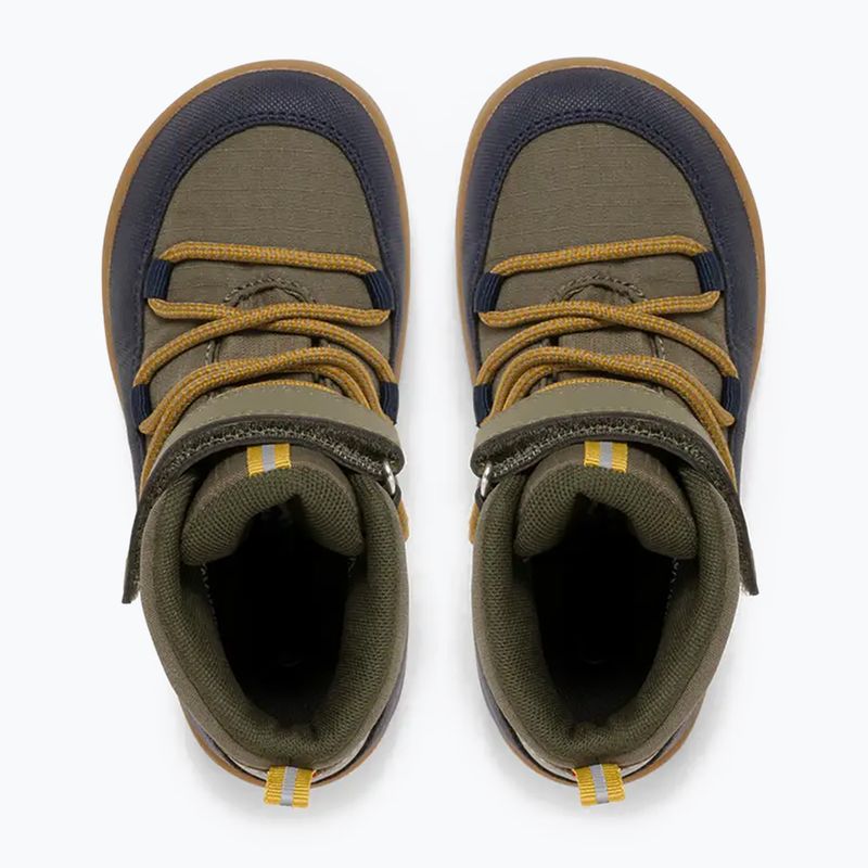 Gyermek barefoot cipő Viking Footwear Birch Barefoot Mid 1V vízálló tengerészkék/olíva 12