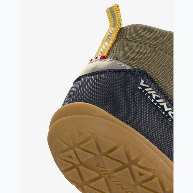 Gyermek barefoot cipő Viking Footwear Birch Barefoot Mid 1V vízálló tengerészkék/olíva 13