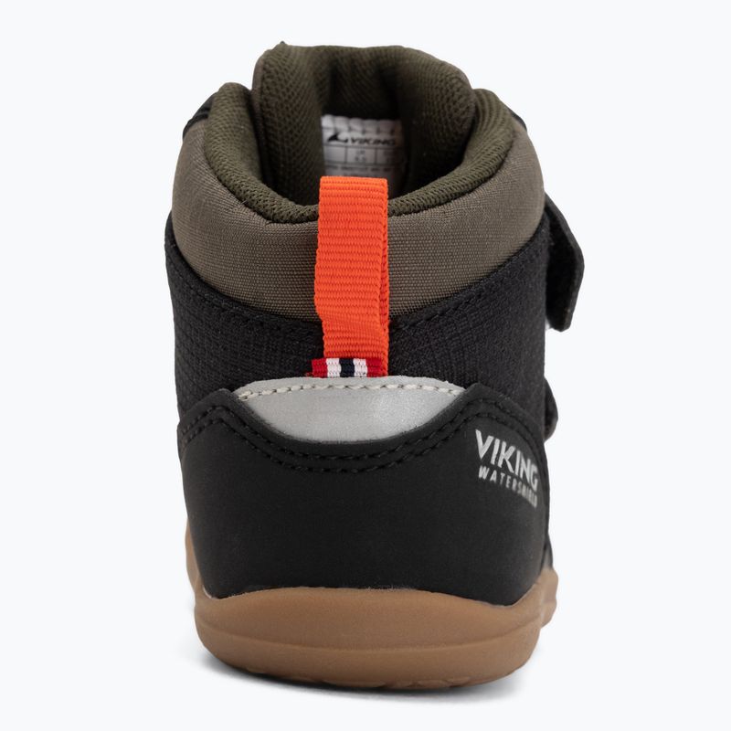 Gyerek barefoot cipők Viking Aspen Barefoot Mid 2V Waterproof black 6