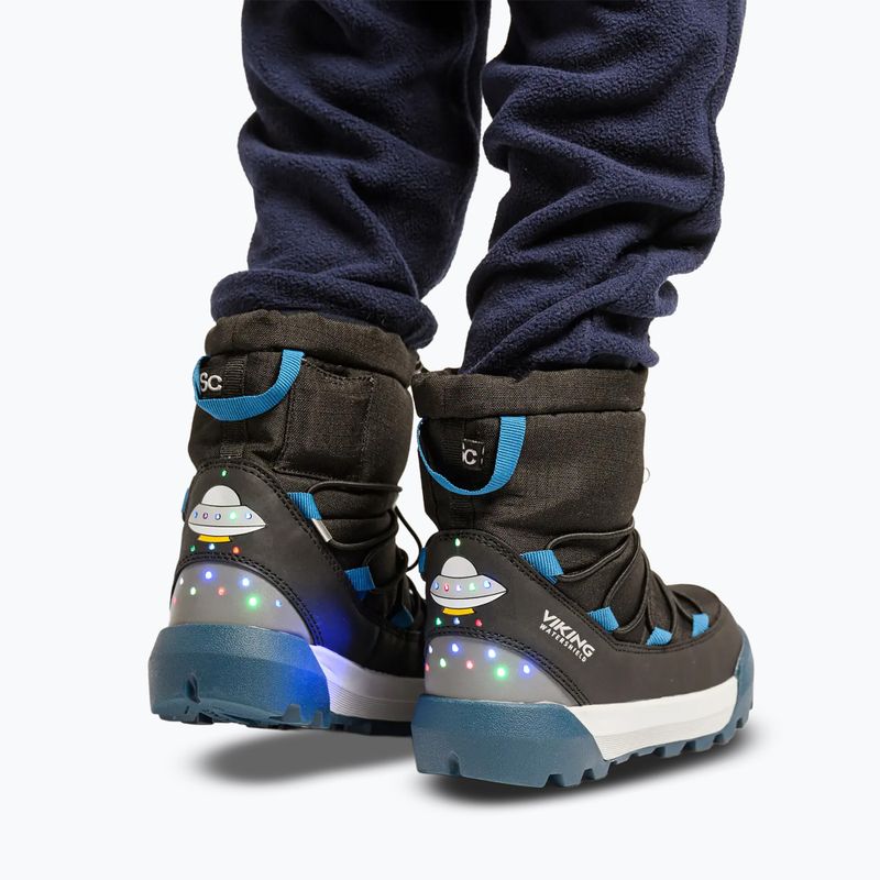 Gyerek hótaposó Viking Footwear Spaceship Warm SC Waterproof black/dark blue 11