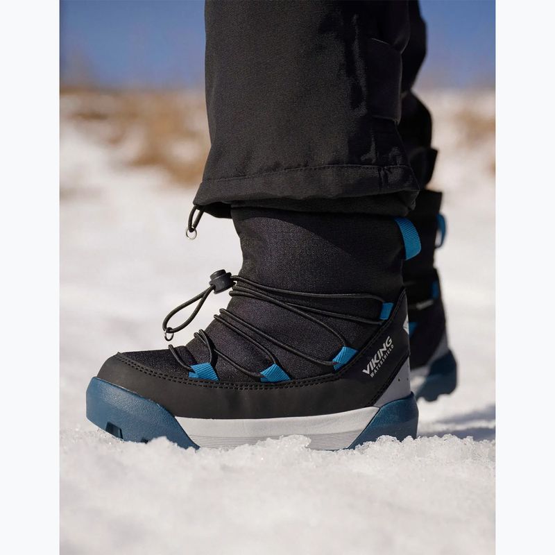 Gyerek hótaposó Viking Footwear Spaceship Warm SC Waterproof black/dark blue 12