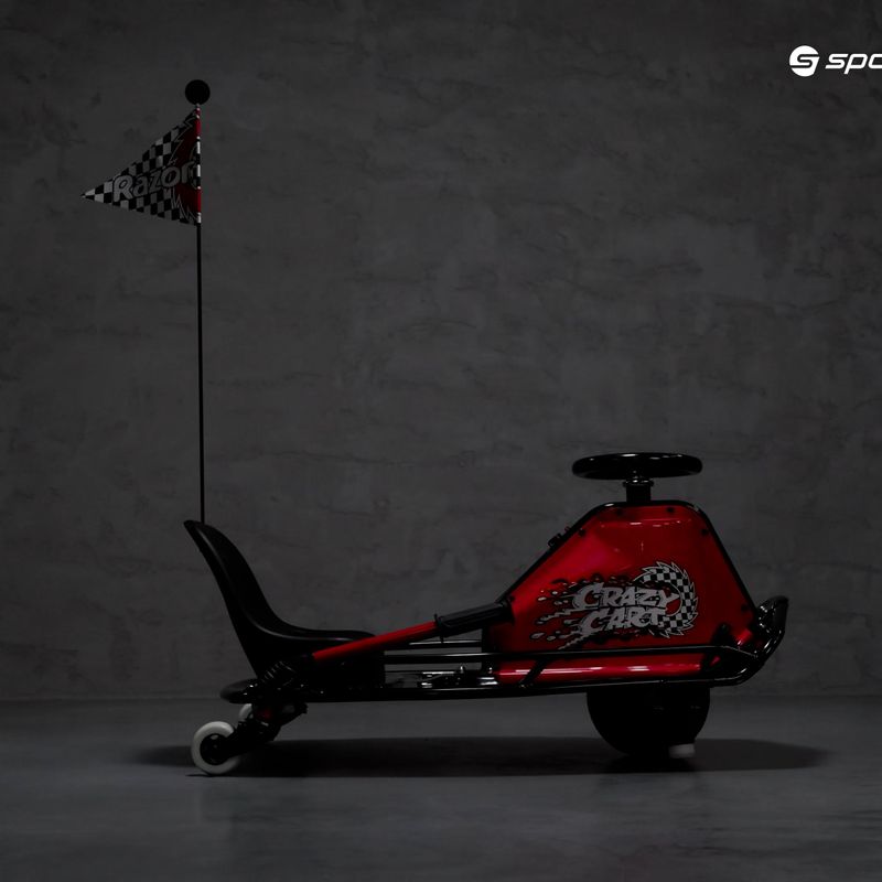 Elektromos gyermek gokart Razor Crazy Cart piros 25173860 7