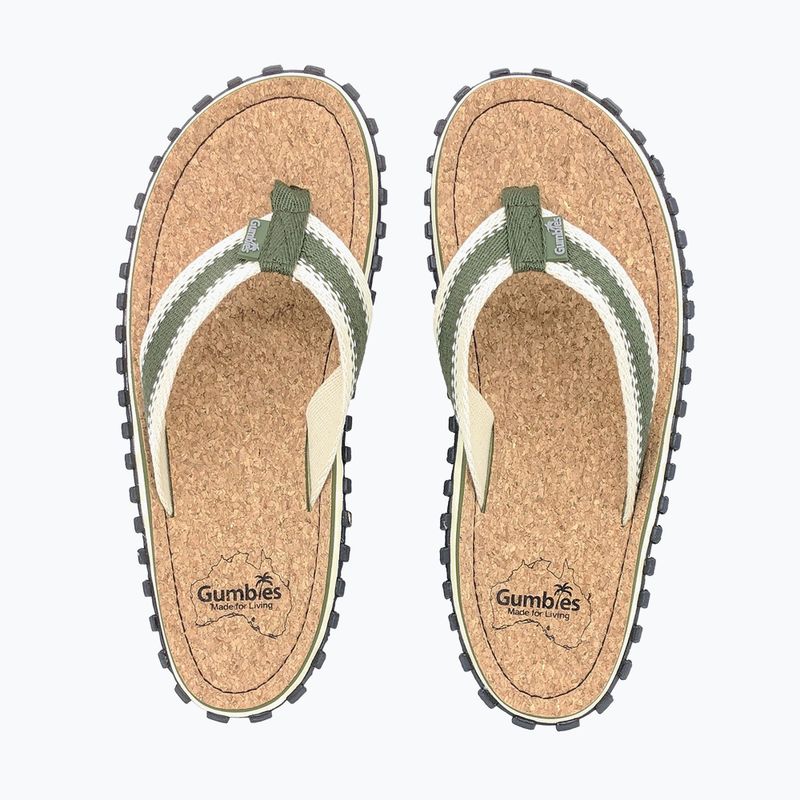 Flip-flop papucs Gumbies Corker khaki 8