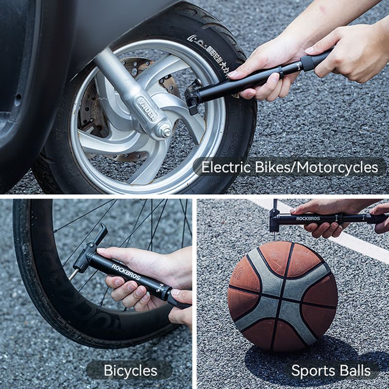 Rockbros kerékpárpumpa 42320010 120psi fekete 6